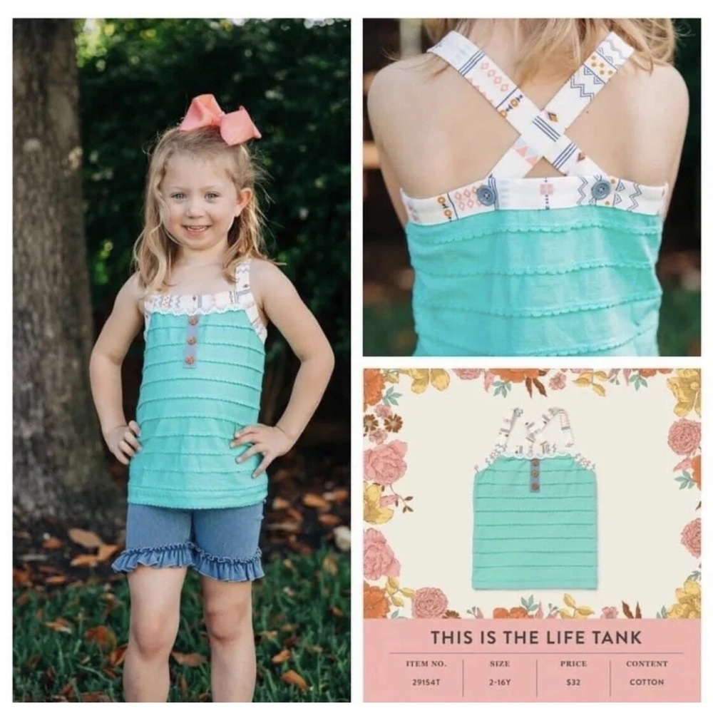 Matilda Jane Girls This Is The Life Tank Size 6